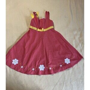 Blueberi Boulevard Dress Girls Polka Dots Daisy Size 6 Years